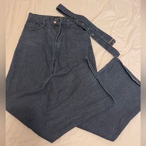 Pretty little thing wide leg jeans